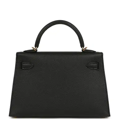 HERMÈS Hermes Kelly Sellier 20 Black Epsom Gold Hardware | Thumbnail 4