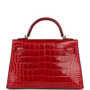 HERMÈS Hermes Kelly Sellier 20 Braise Shiny Alligator Gold Hardware | Thumbnail 4 HERMÈS Hermes Kelly Sellier 20 Braise Shiny Alligator Gold Hardware | Thumbnail 4