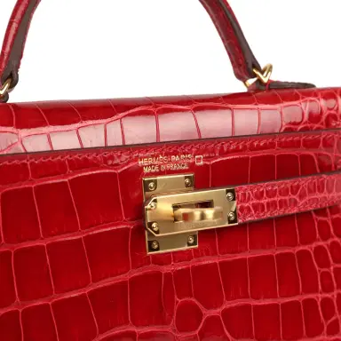 HERMÈS Hermes Kelly Sellier 20 Braise Shiny Alligator Gold Hardware | Thumbnail 7 HERMÈS Hermes Kelly Sellier 20 Braise Shiny Alligator Gold Hardware | Thumbnail 7