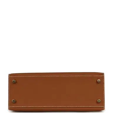 HERMÈS Hermes Kelly Sellier 25 Gold Epsom Gold Hardware | Thumbnail 6