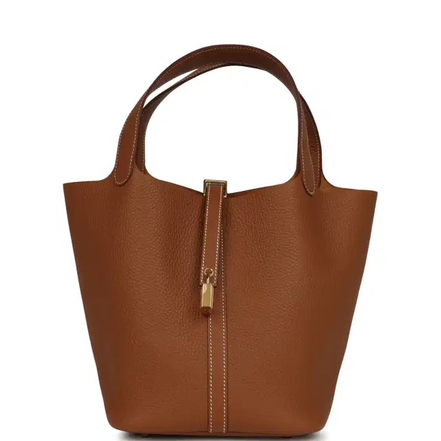 HERMÈS Hermes Picotin Lock 22 Gold Clemence Gold Hardware
