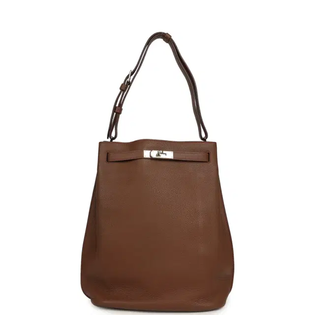 HERMÈS Pre-owned Hermes So Kelly 26 Alezan Verso Togo Palladium Hardware