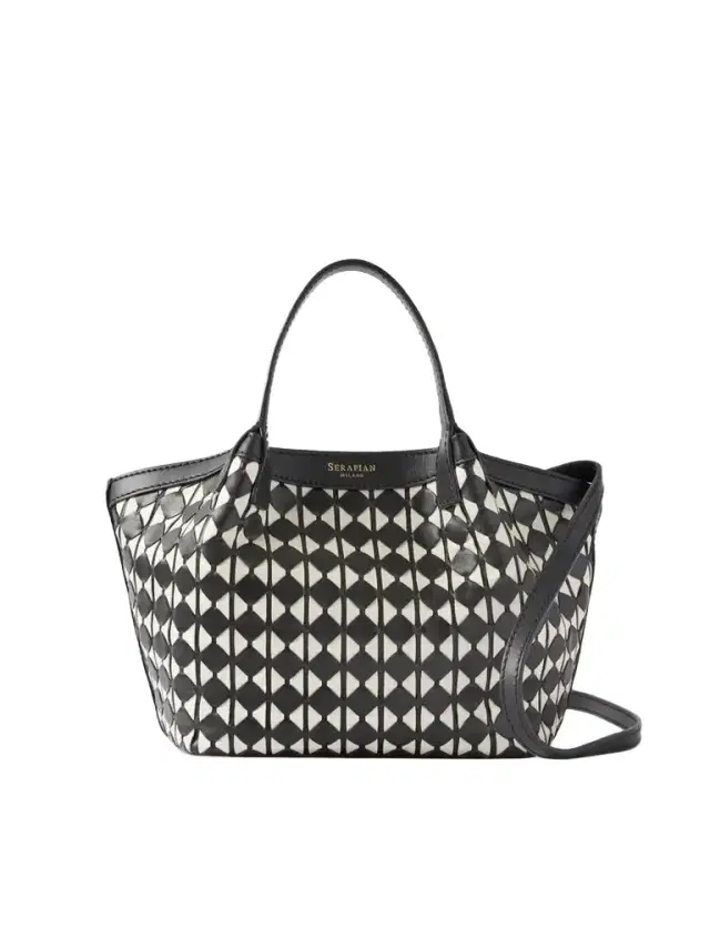 Serapian Mosaico Leather Shoulder Bag