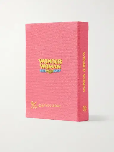 Olympia Le-Tan Wonder Woman Embroidered Canvas Clutch | Thumbnail 4 Olympia Le-Tan Wonder Woman Embroidered Canvas Clutch | Thumbnail 4