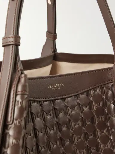 Serapian Secret Mosaico Leather Tote | Thumbnail 5 Serapian Secret Mosaico Leather Tote | Thumbnail 5