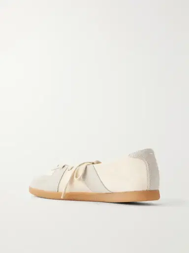Maison Margiela Replica Suede-trimmed Leather Sneakers | Thumbnail 3 Maison Margiela Replica Suede-trimmed Leather Sneakers | Thumbnail 3