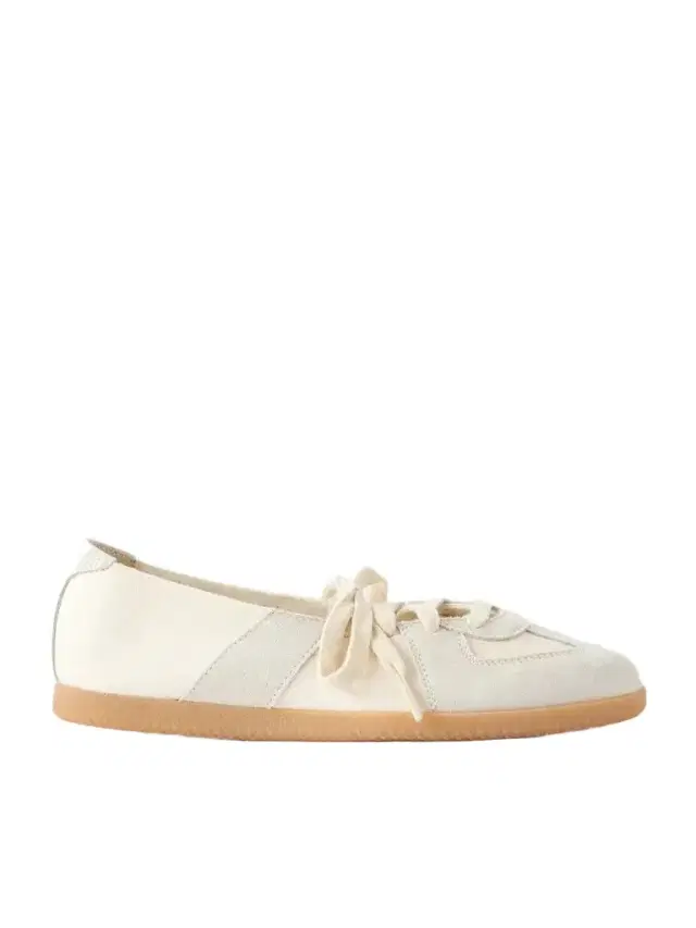 Maison Margiela Replica Suede-trimmed Leather Sneakers