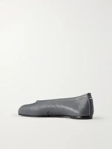 Maison Margiela Tabi Split-toe Textured Leather Ballet Flats | Thumbnail 3