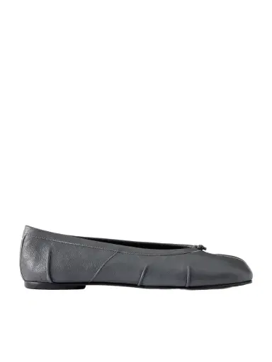 Maison Margiela Tabi Split-toe Textured Leather Ballet Flats | Thumbnail 1