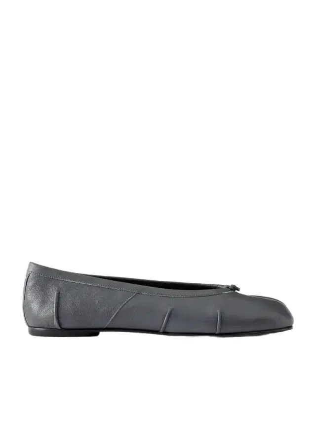 Maison Margiela Tabi Split-toe Textured Leather Ballet Flats