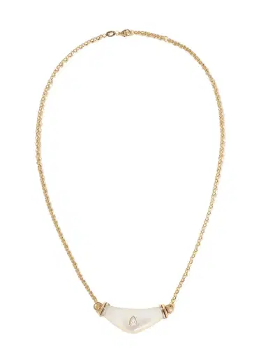 L’Atelier Nawbar 18-karat Gold Diamond And Mother-of-pearl Necklace | Thumbnail 1 L’Atelier Nawbar 18-karat Gold Diamond And Mother-of-pearl Necklace | Thumbnail 1