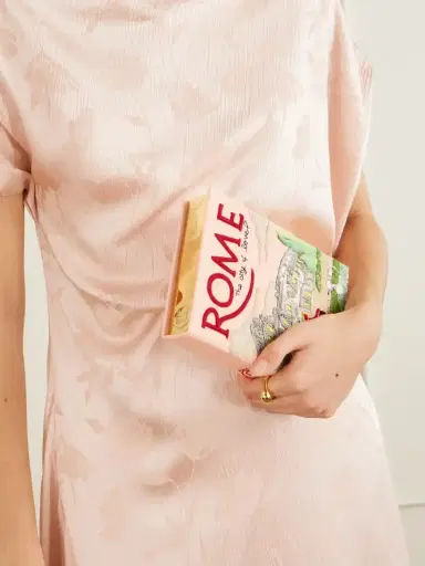 Olympia Le-Tan Rome Embroidered Canvas Clutch | Thumbnail 2