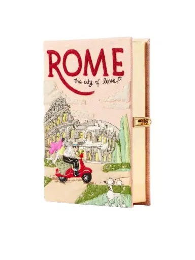 Olympia Le-Tan Rome Embroidered Canvas Clutch | Thumbnail 1