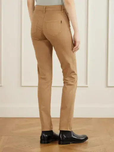 Purdey Stretch Cotton, Tencel™ And Silk-blend Twill Slim-leg Pants | Thumbnail 4 Purdey Stretch Cotton, Tencel™ And Silk-blend Twill Slim-leg Pants | Thumbnail 4