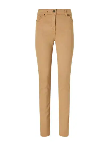 Purdey Stretch Cotton, Tencel™ And Silk-blend Twill Slim-leg Pants | Thumbnail 1 Purdey Stretch Cotton, Tencel™ And Silk-blend Twill Slim-leg Pants | Thumbnail 1