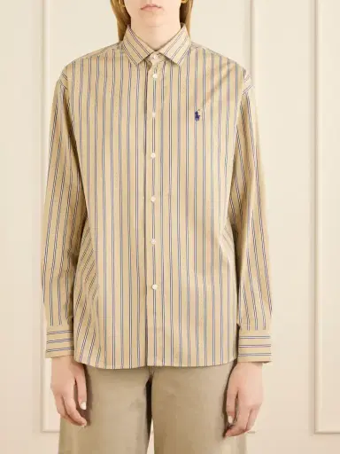 Polo Ralph Lauren Logo-embroidered Striped Cotton Shirt | Thumbnail 3 Polo Ralph Lauren Logo-embroidered Striped Cotton Shirt | Thumbnail 3