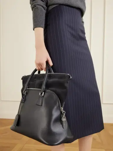 Maison Margiela Leather And Suede Tote | Thumbnail 2