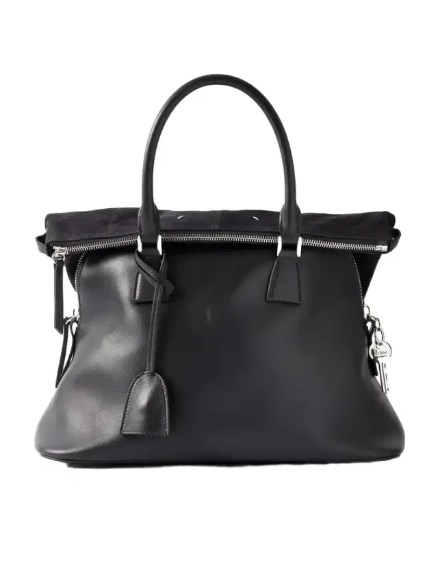 Maison Margiela Leather And Suede Tote