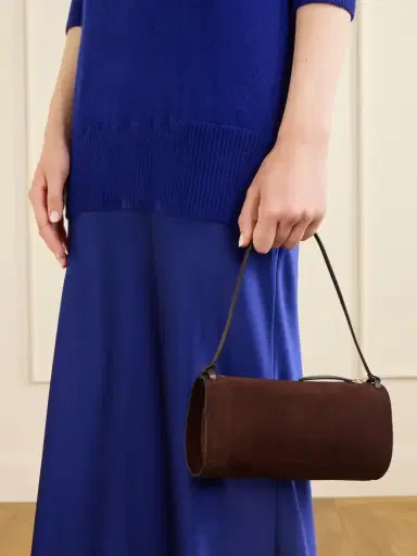 NEOUS Gemini Leather-trimmed Suede Shoulder Bag | Thumbnail 2 NEOUS Gemini Leather-trimmed Suede Shoulder Bag | Thumbnail 2