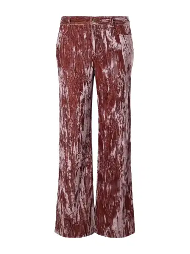 ANNA SUI Velvet-rayon Wide-leg Pants | Thumbnail 1 ANNA SUI Velvet-rayon Wide-leg Pants | Thumbnail 1