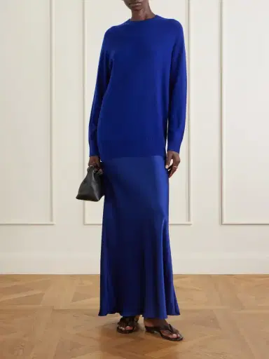 Christopher Esber Monument Cashmere And Silk-satin Maxi Dress | Thumbnail 2 Christopher Esber Monument Cashmere And Silk-satin Maxi Dress | Thumbnail 2