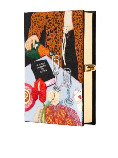 Olympia Le-Tan The Loving Embroidered Canvas Clutch | Thumbnail 1