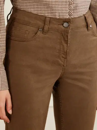 Purdey Cotton, Lyocell And Silk-blend Skinny Pants | Thumbnail 5