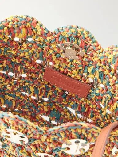 Rabanne 1969 Embellished Raffia Shoulder Bag | Thumbnail 6