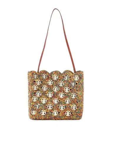 Rabanne 1969 Embellished Raffia Shoulder Bag | Thumbnail 1