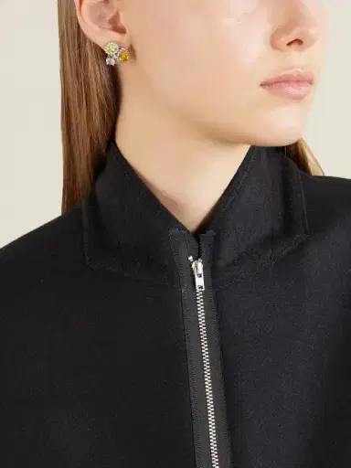 Maison Margiela Cluster Embellished Silver-tone Earrings | Thumbnail 2