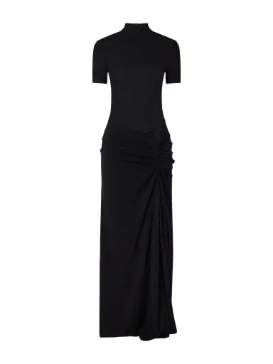 Christopher Esber Fusion Ruched Jersey Maxi Dress | Thumbnail 1 Christopher Esber Fusion Ruched Jersey Maxi Dress | Thumbnail 1