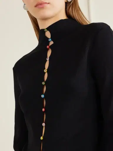 Staud Marianne Crepe Cardigan | Thumbnail 4 Staud Marianne Crepe Cardigan | Thumbnail 4