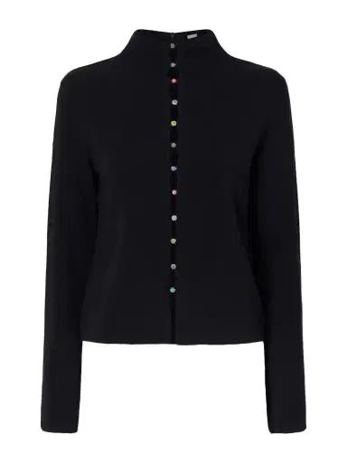 Staud Marianne Crepe Cardigan | Thumbnail 1 Staud Marianne Crepe Cardigan | Thumbnail 1
