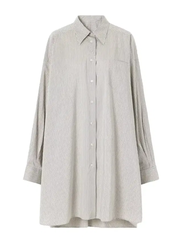 Maison Margiela Oversized Striped Cotton And Silk-blend Shirt