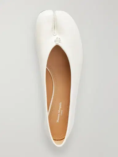 Maison Margiela Tabi New Ballerina Split-toe Patent-leather Ballet Flats | Thumbnail 6