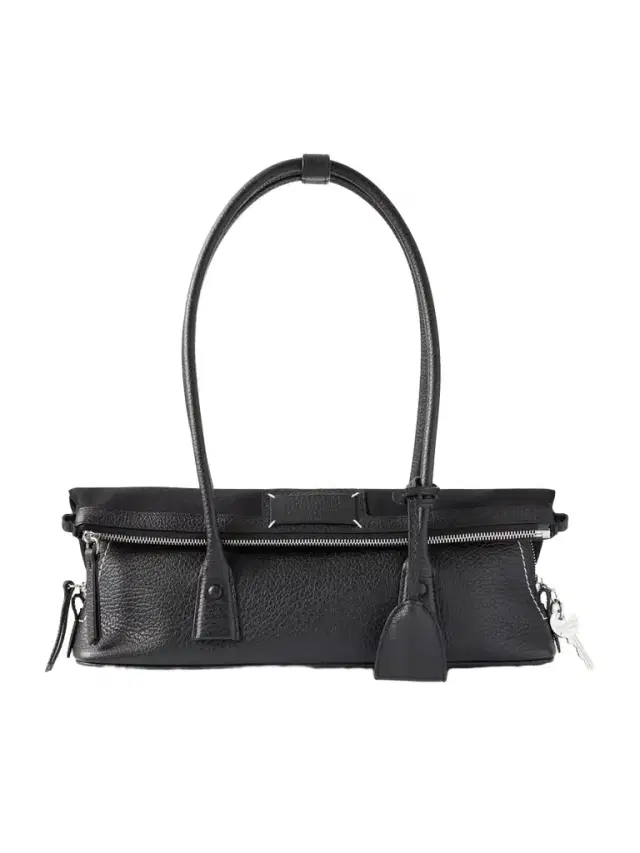 Maison Margiela East West Canvas-trimmed Leather Shoulder Bag