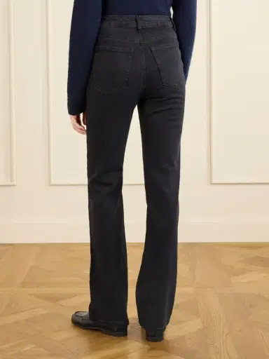 RÓHE Lino Stretch High-rise Straight-leg Jeans | Thumbnail 4