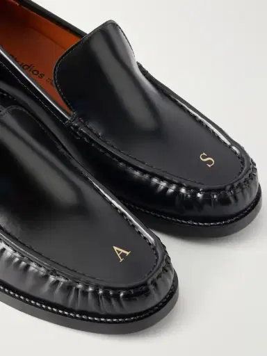 Acne Studios Boafer Debossed Leather Loafers | Thumbnail 5 Acne Studios Boafer Debossed Leather Loafers | Thumbnail 5