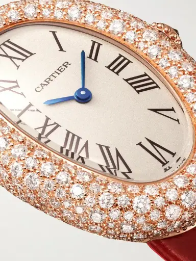 Cartier Baignoire Medium 18-karat Rose Gold Diamond Watch | Thumbnail 5