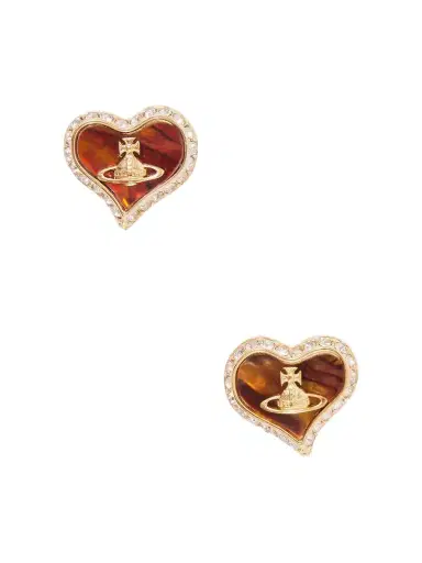 Vivienne Westwood Petra Gold-tone, Crystals And Mother-of-pearl Earrings | Thumbnail 1 Vivienne Westwood Petra Gold-tone, Crystals And Mother-of-pearl Earrings | Thumbnail 1