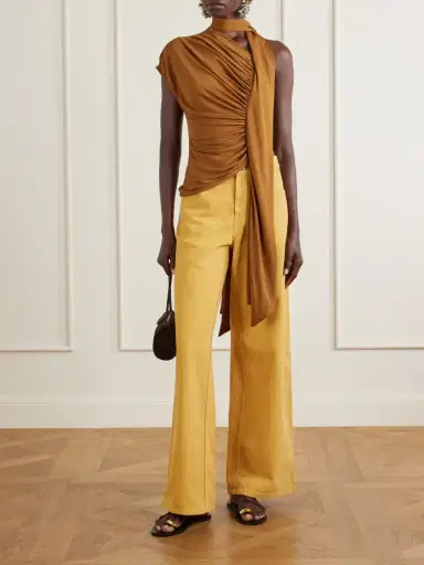 Christopher Esber Relaxed Denim Quartz Cotton Wide-leg Pants | Thumbnail 2 Christopher Esber Relaxed Denim Quartz Cotton Wide-leg Pants | Thumbnail 2