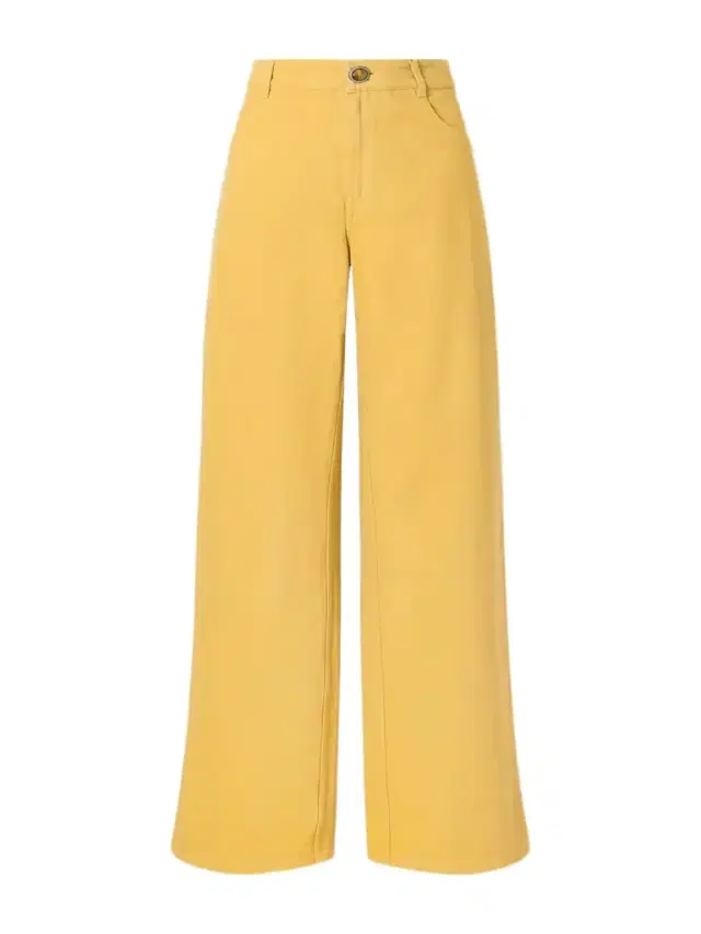 Christopher Esber Relaxed Denim Quartz Cotton Wide-leg Pants
