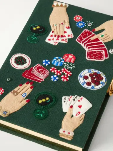 Olympia Le-Tan The Queen Of Cards Embroidered Canvas Clutch | Thumbnail 5