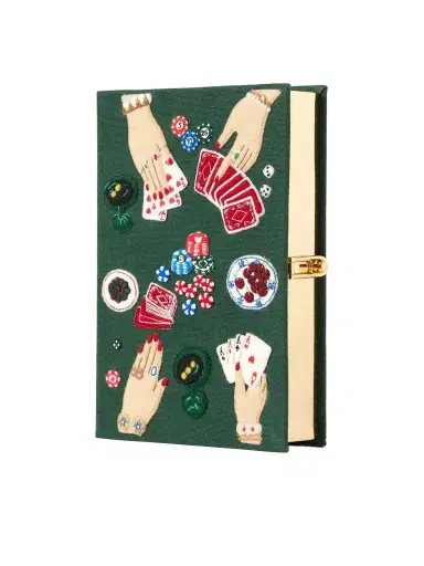 Olympia Le-Tan The Queen Of Cards Embroidered Canvas Clutch | Thumbnail 1