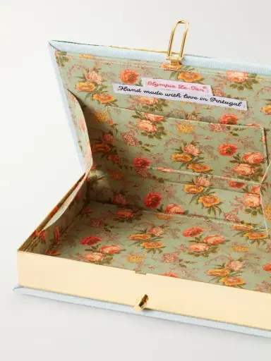 Olympia Le-Tan Toscana Embroidered Canvas Clutch | Thumbnail 6 Olympia Le-Tan Toscana Embroidered Canvas Clutch | Thumbnail 6