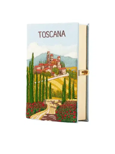 Olympia Le-Tan Toscana Embroidered Canvas Clutch | Thumbnail 1 Olympia Le-Tan Toscana Embroidered Canvas Clutch | Thumbnail 1