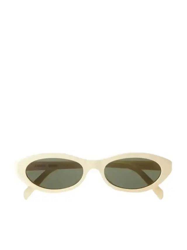 CELINE Eyewear Triomphe Mini Oval-frame Acetate Sunglasses
