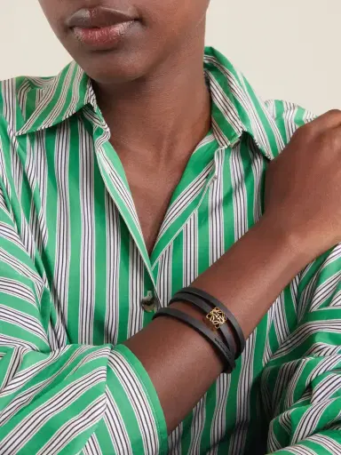 Loewe + Paula's Ibiza Logo-embellished Leather Bracelet | Thumbnail 2 Loewe + Paula's Ibiza Logo-embellished Leather Bracelet | Thumbnail 2