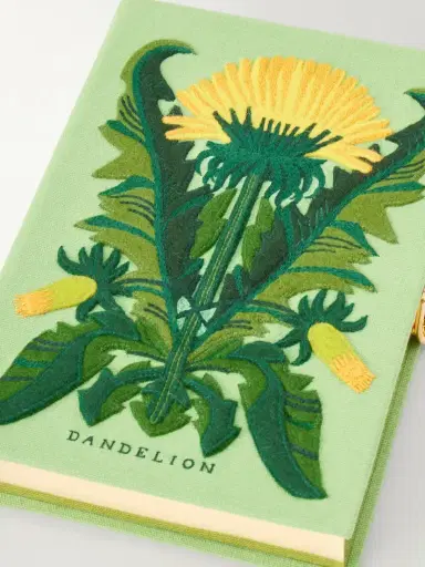 Olympia Le-Tan Dandelion Embroidered Canvas Clutch | Thumbnail 5