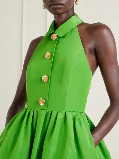 Carolina Herrera Halterneck Embellished Silk-faille Gown | Thumbnail 4 Carolina Herrera Halterneck Embellished Silk-faille Gown | Thumbnail 4